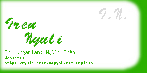 iren nyuli business card