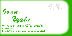 iren nyuli business card